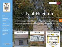 Tablet Screenshot of cityofhugoton.com